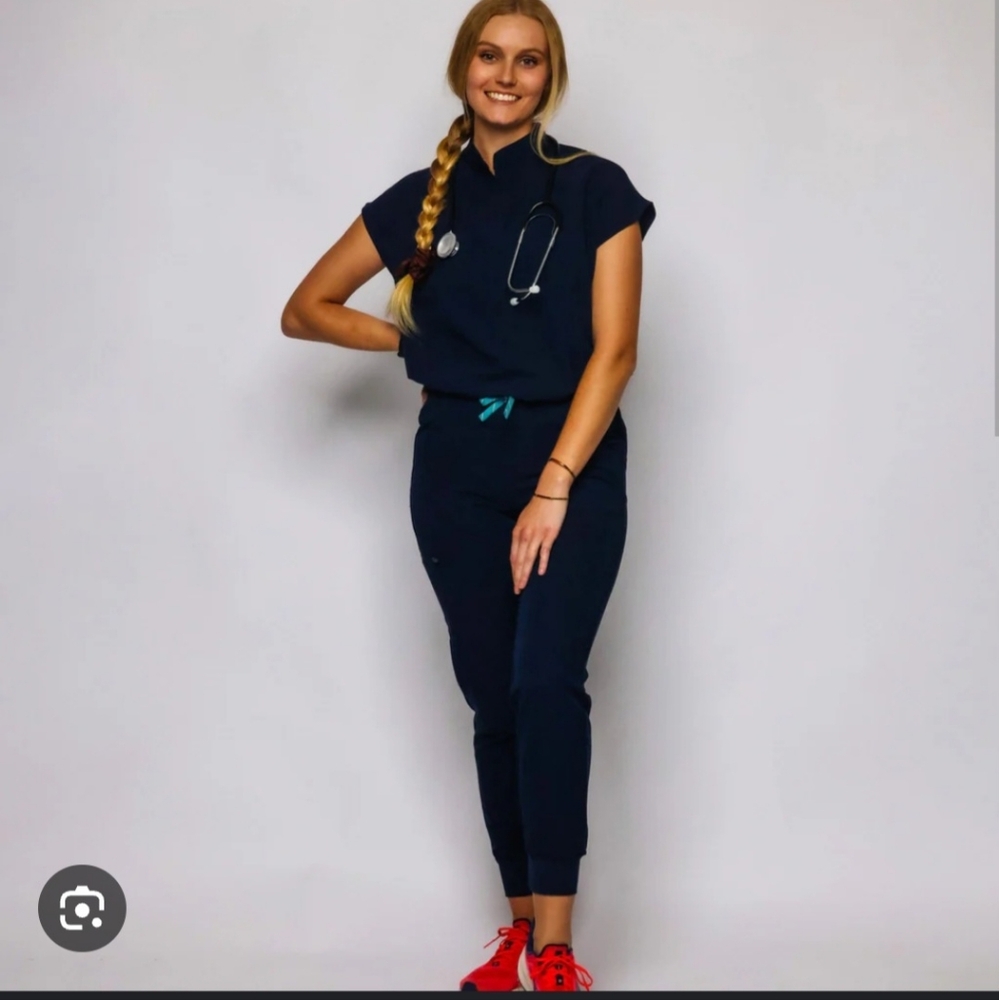 Set! Sigma Navy Small Scrub Set